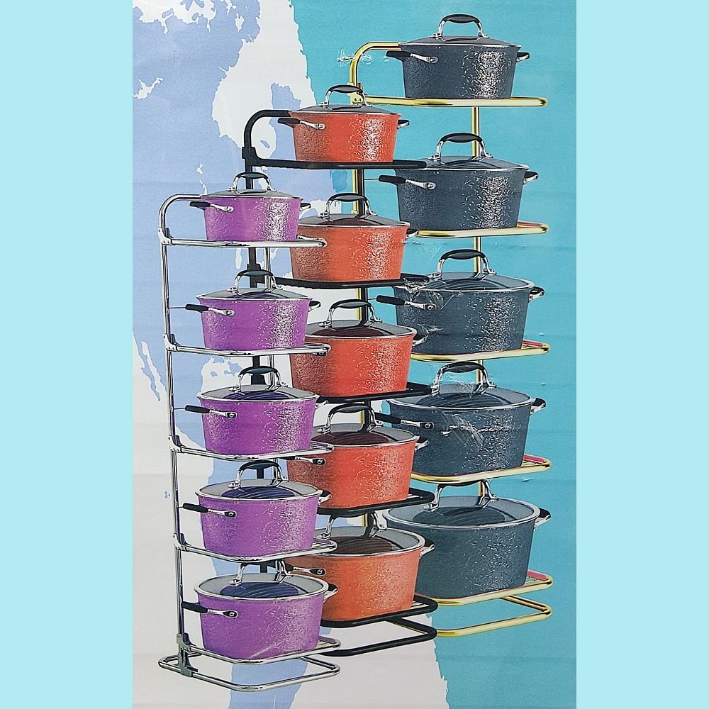 استند قابلمه طبقاتی طلایی ZB-604 زومبا (1)