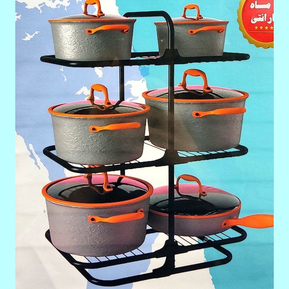 استند قابلمه دوطرفه مشکی ZB-605 زومبا (1)